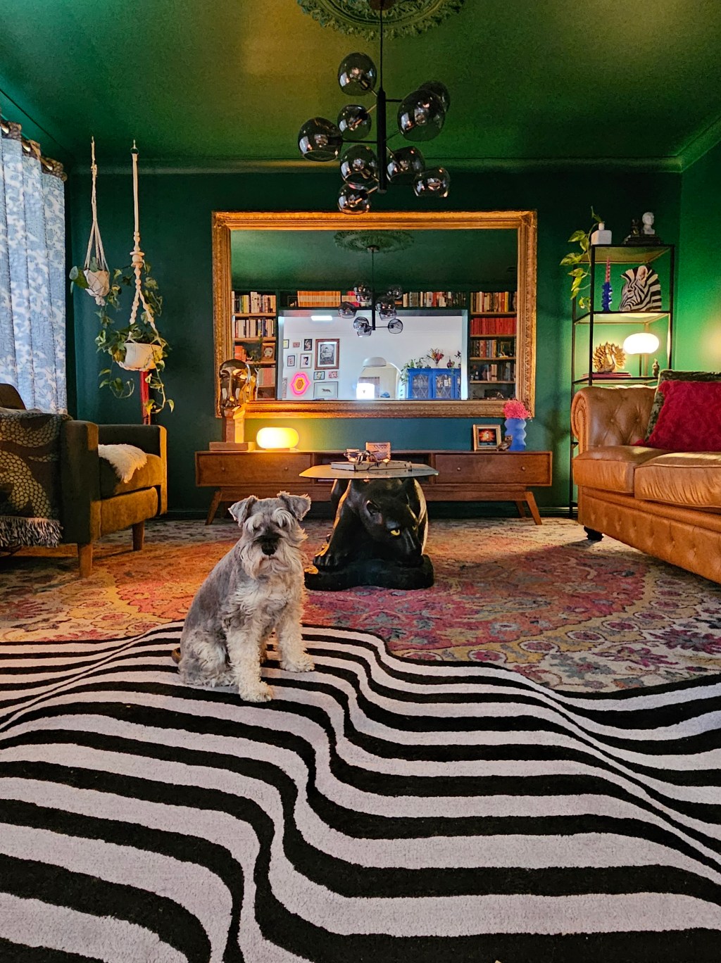 Eclectic interior design green&nbsp;flags